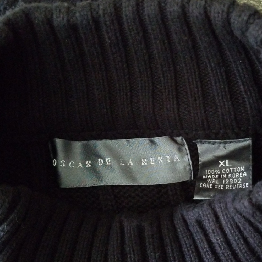 Oscar de la Renta a mock neck sweater size xl